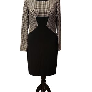 Venus MIXED MEDIA BODYCON DRESS Sz 16